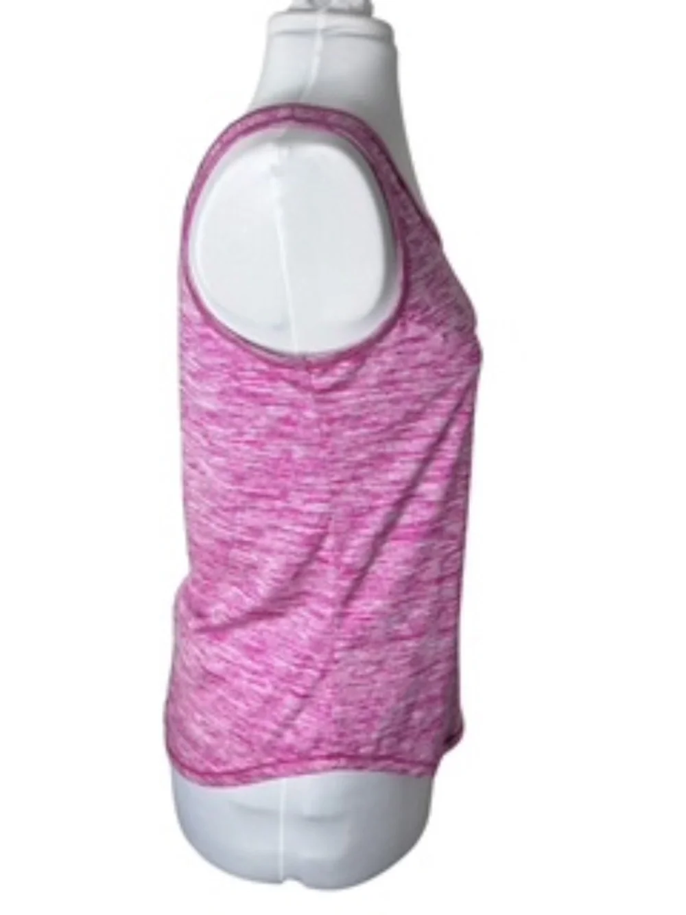 Zone Pro Pink/White Heather Athletic Tank Top Size S